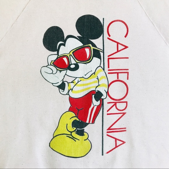 Vintage Mickey Mouse California Pink Sweatshirt - Picture 4 of 4